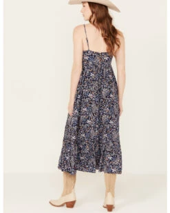 Yura Women's Floral Sleeveless Midi Dress