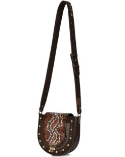 Cuadra Women's Exotic Python Studded Purse