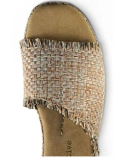 Band Of The Free Women's Platform Fringed Slide Sandal