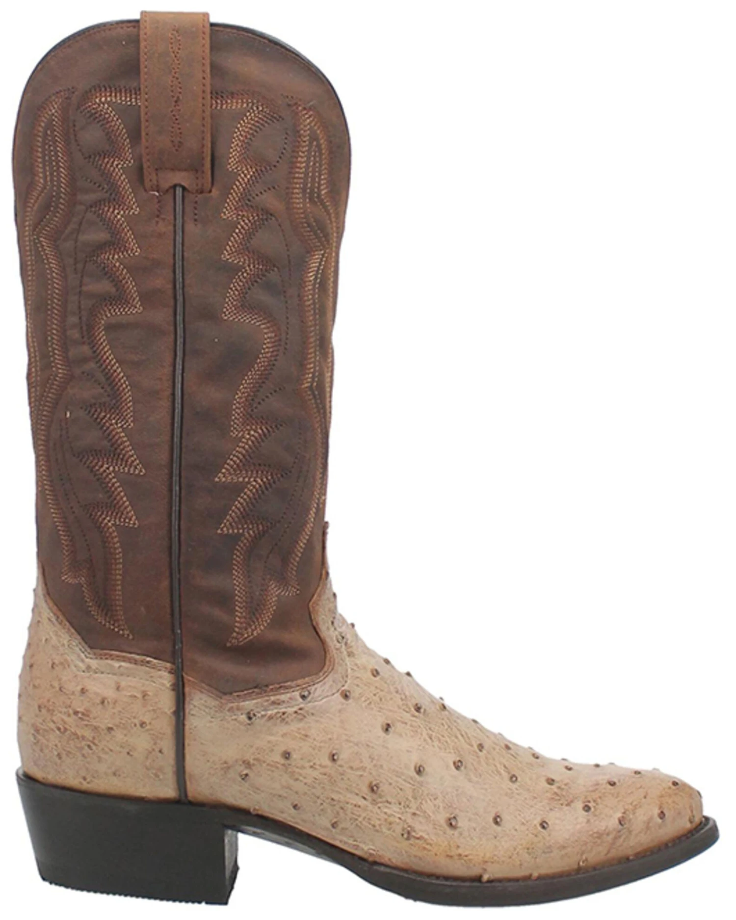 Dan Post Men's Pershing Full Quill Ostrich Western Boots - Medium Toe - Image 3