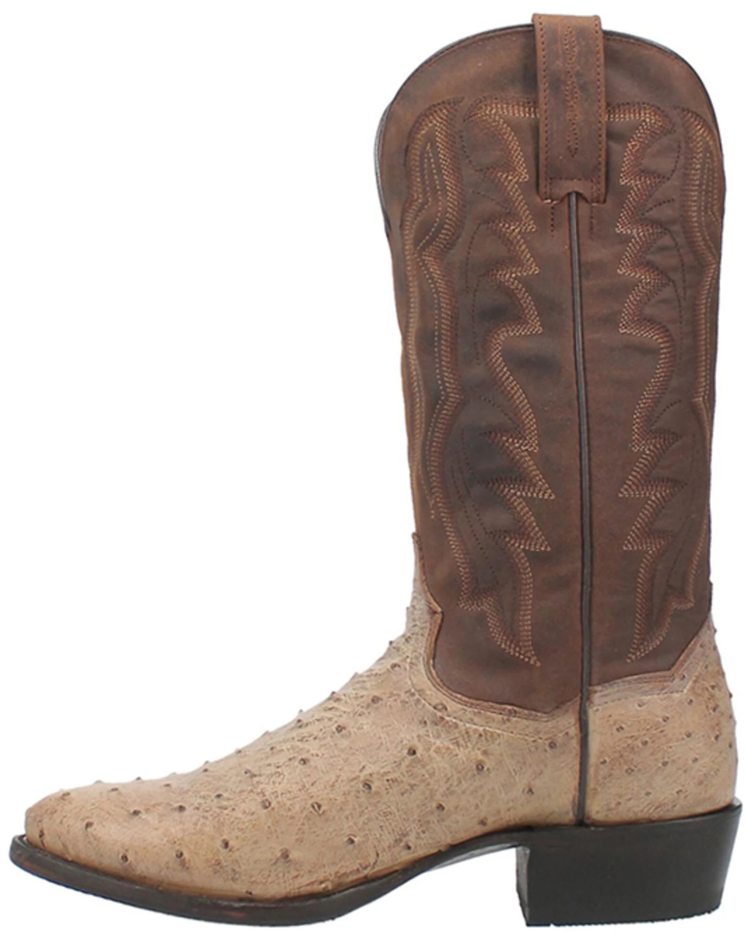 Dan Post Men's Pershing Full Quill Ostrich Western Boots - Medium Toe - Image 4