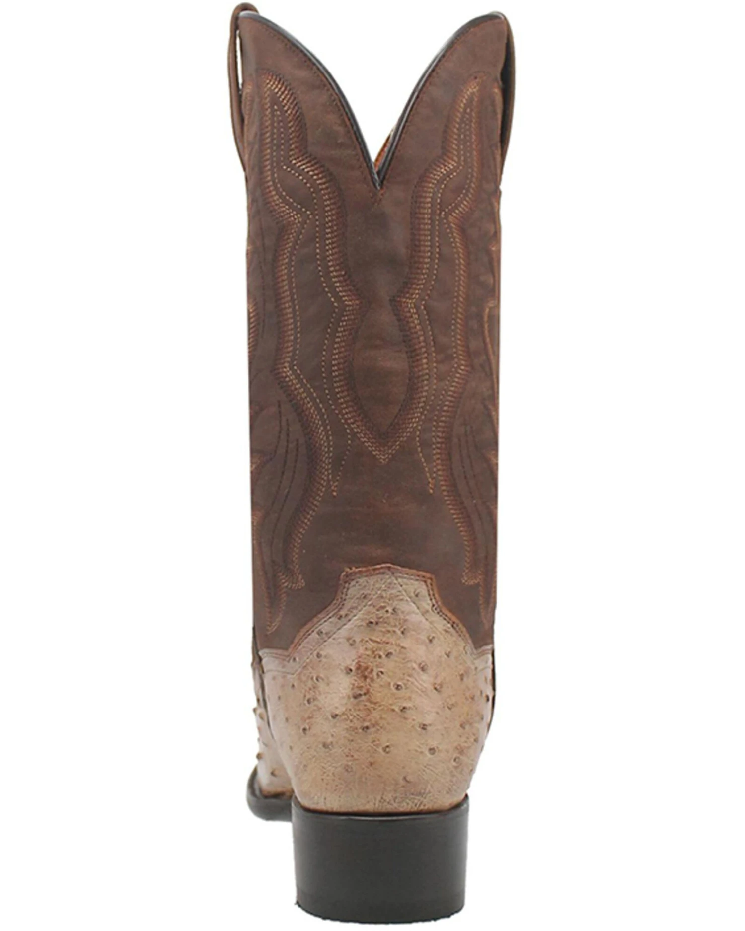 Dan Post Men's Pershing Full Quill Ostrich Western Boots - Medium Toe - Image 6