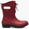 Bogs Women's Amanda Plush II Lace-Up Waterproof Rain Boots - Round Toe