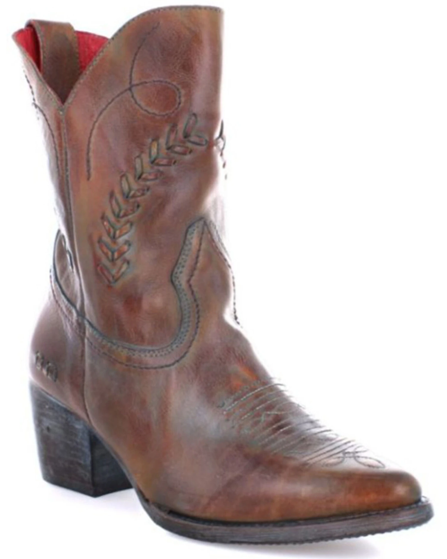 Bed Stu Women's Amanda II Western Booties - Pointed Toe - Image 4