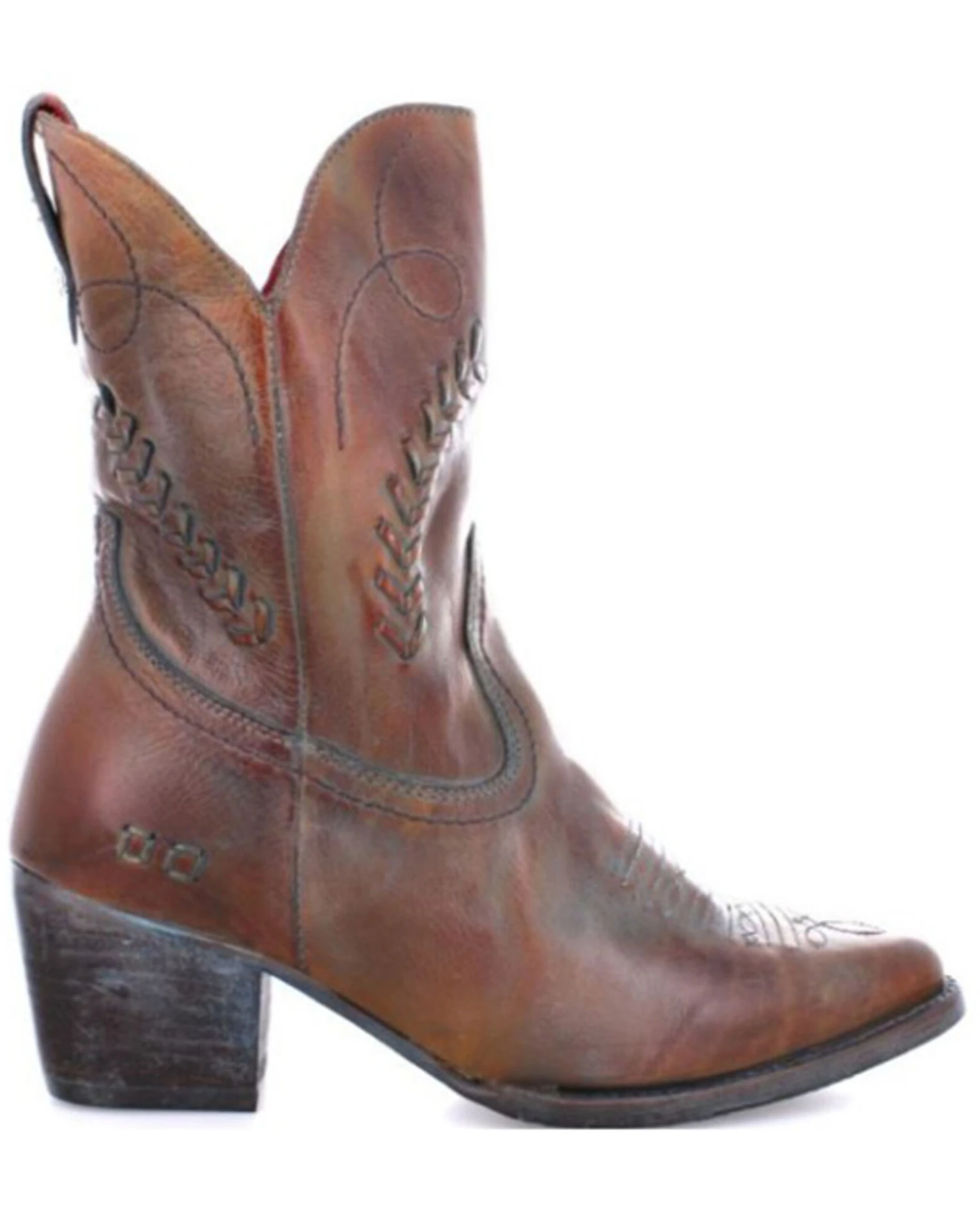 Bed Stu Women's Amanda II Western Booties - Pointed Toe