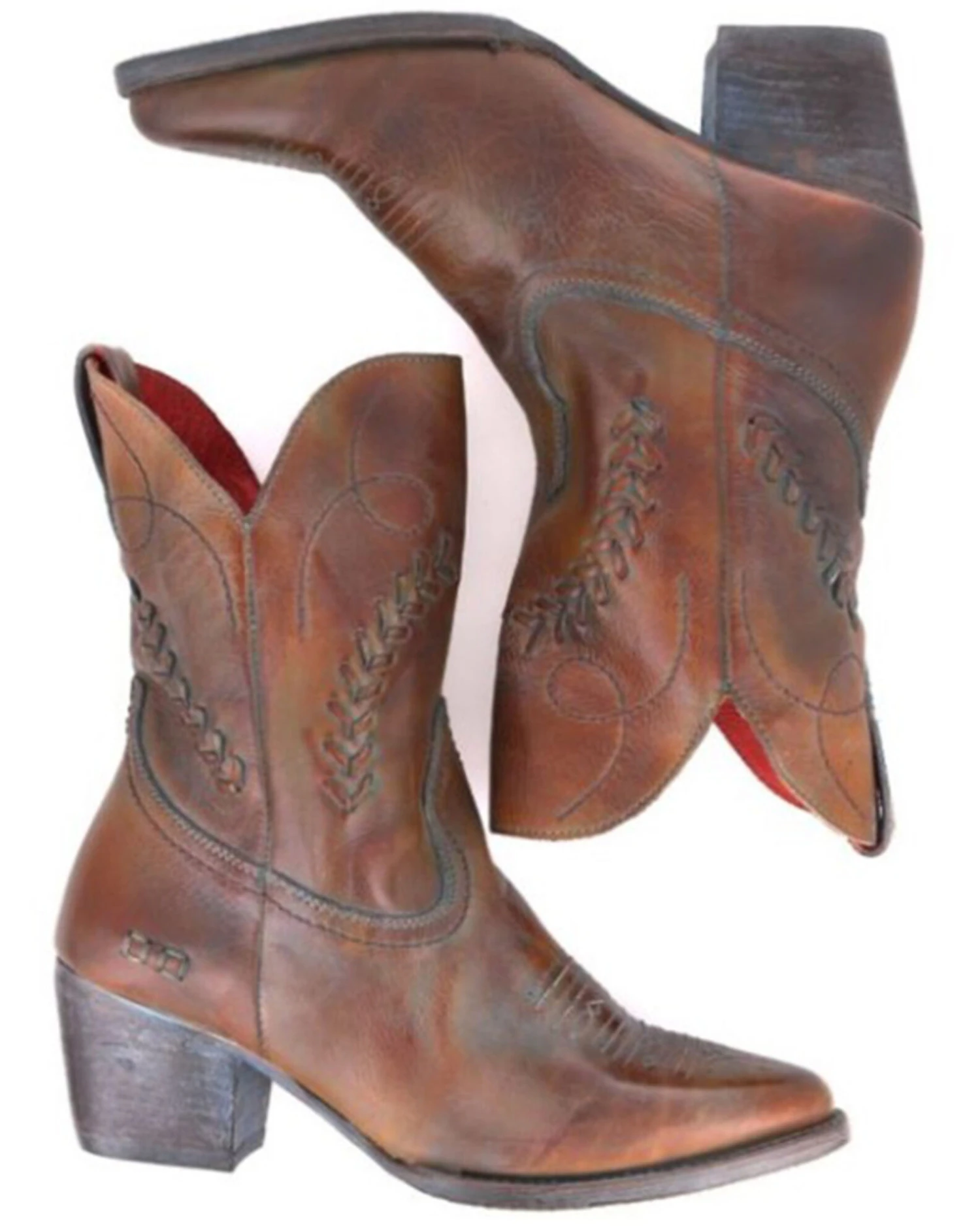 Bed Stu Women's Amanda II Western Booties - Pointed Toe - Image 3