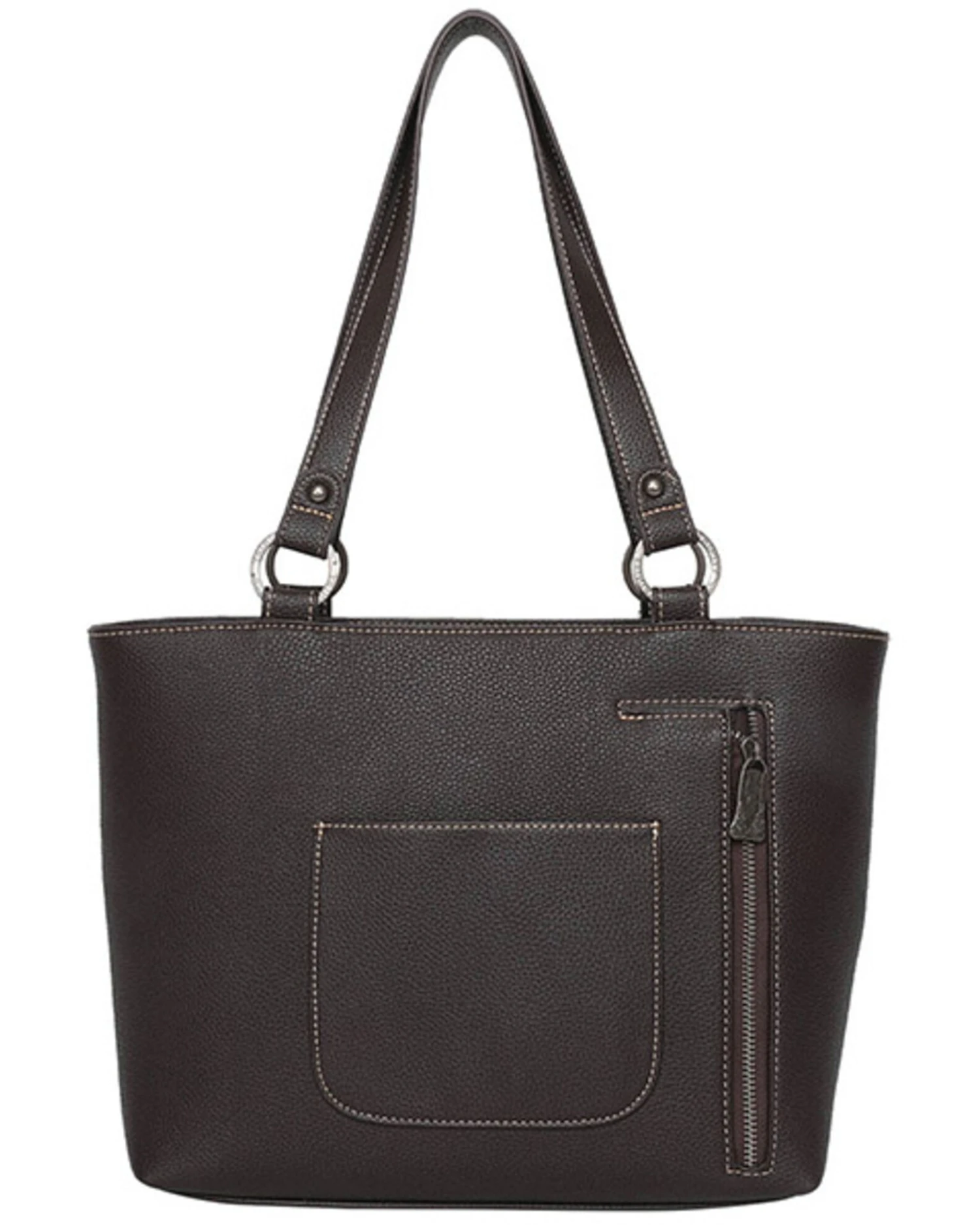 Montana West Women's Trinity Ranch Hair-On Cowhide Collection Concealed Carry Tote - Image 2