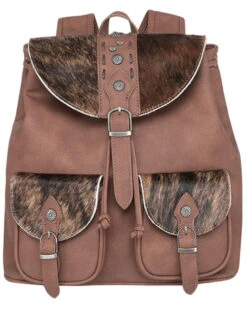 Montana West Women's Trinity Ranch Hair-On Cowhide Collection Backpack