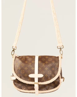 Vintage Boho Women's Fringeless Vachetta Satchel