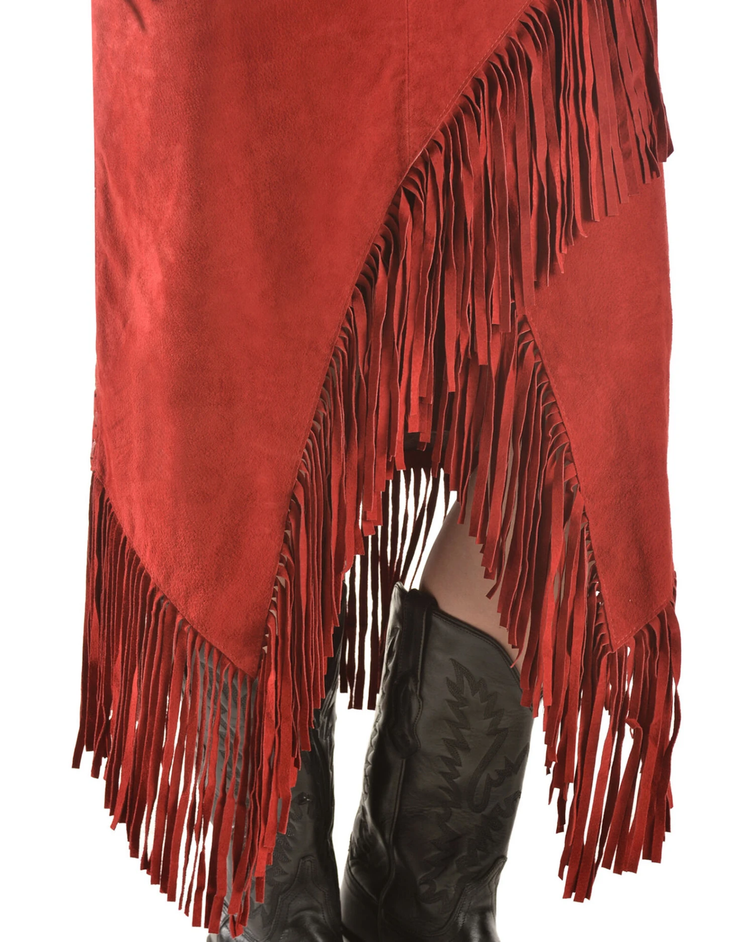 Scully Women's Suede Leather Fringe Skirt - Image 6