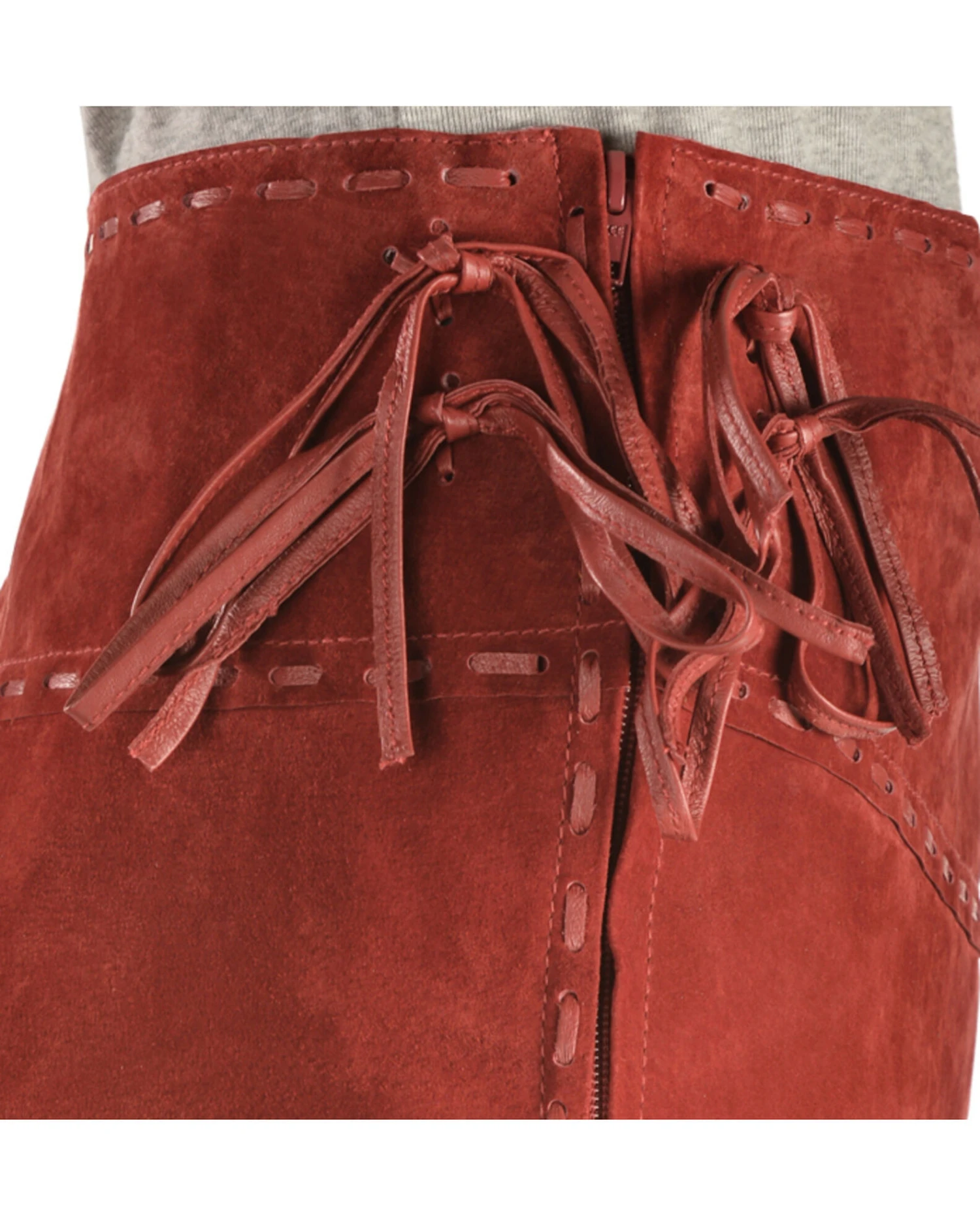 Scully Women's Suede Leather Fringe Skirt - Image 5