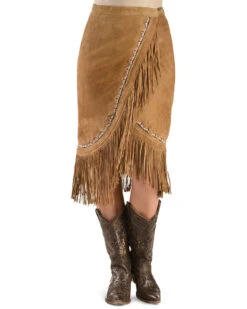 Kobler Leather Women's Yuma Fringe Suede Skirt