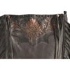 Kobler Leather Black Hand-Tooled Pouch Bag