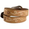 Nocona Belt Co. Women's Floral Stitched Leather Belt