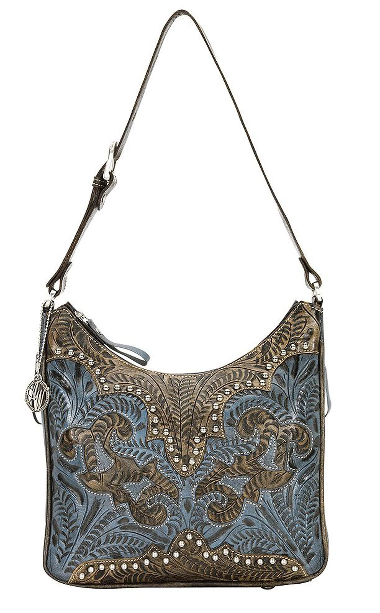 American West Annie's Secret Zip Top Shoulder Bag