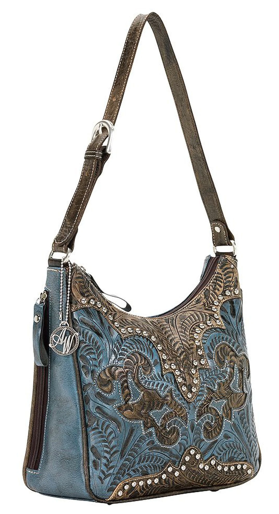 American West Annie's Secret Zip Top Shoulder Bag - Image 2