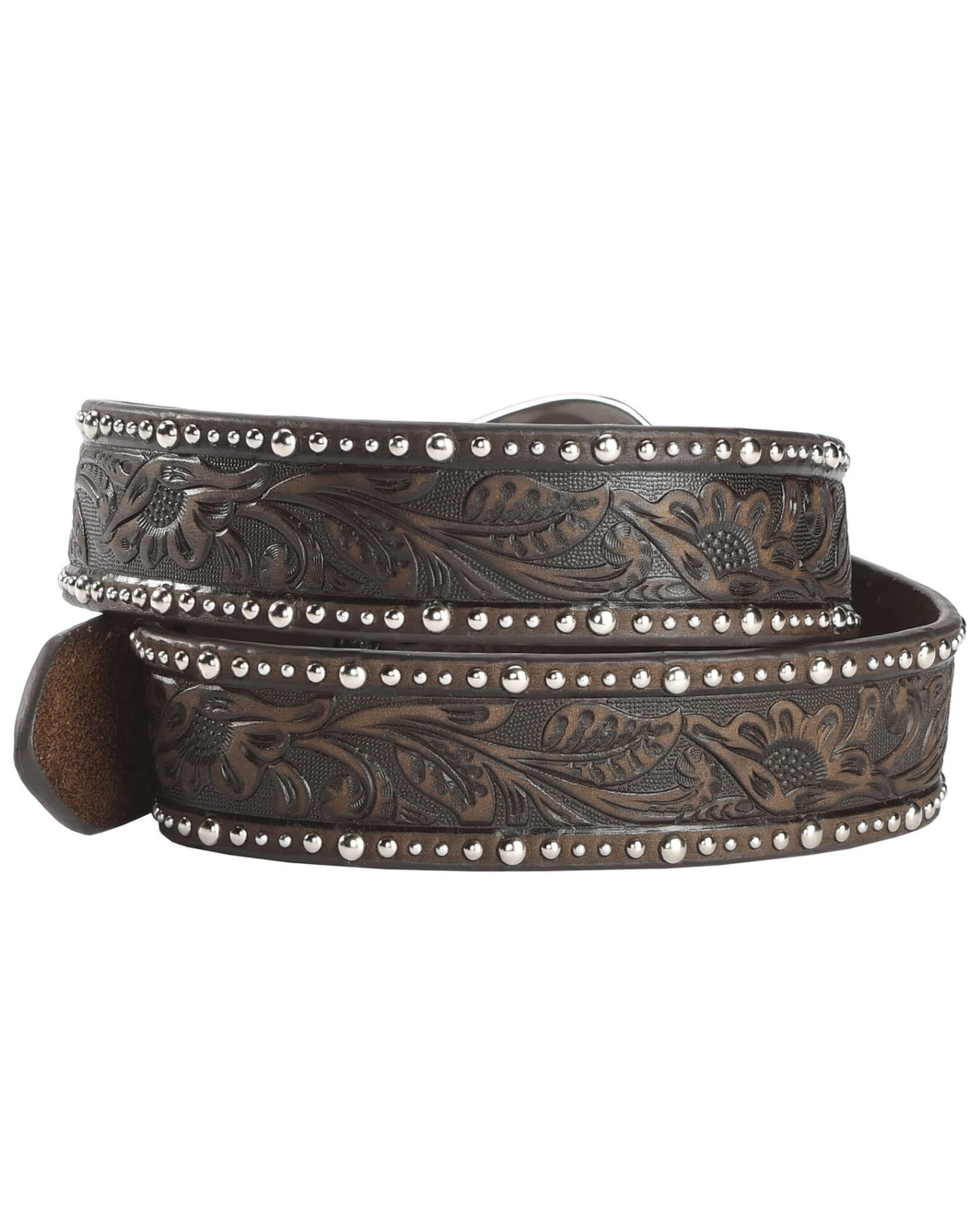 Ariat Women's Tooled & Studded Leather Belt - Image 2