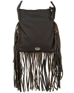 American West Women's Brindle-Hair On Fringe Handbag