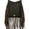American West Women's Fringe Saddle Crossbody