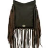 American West Women's Studded Fringe Handbag