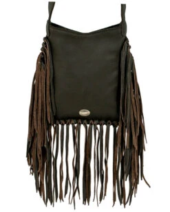 American West Women's Studded Fringe Handbag