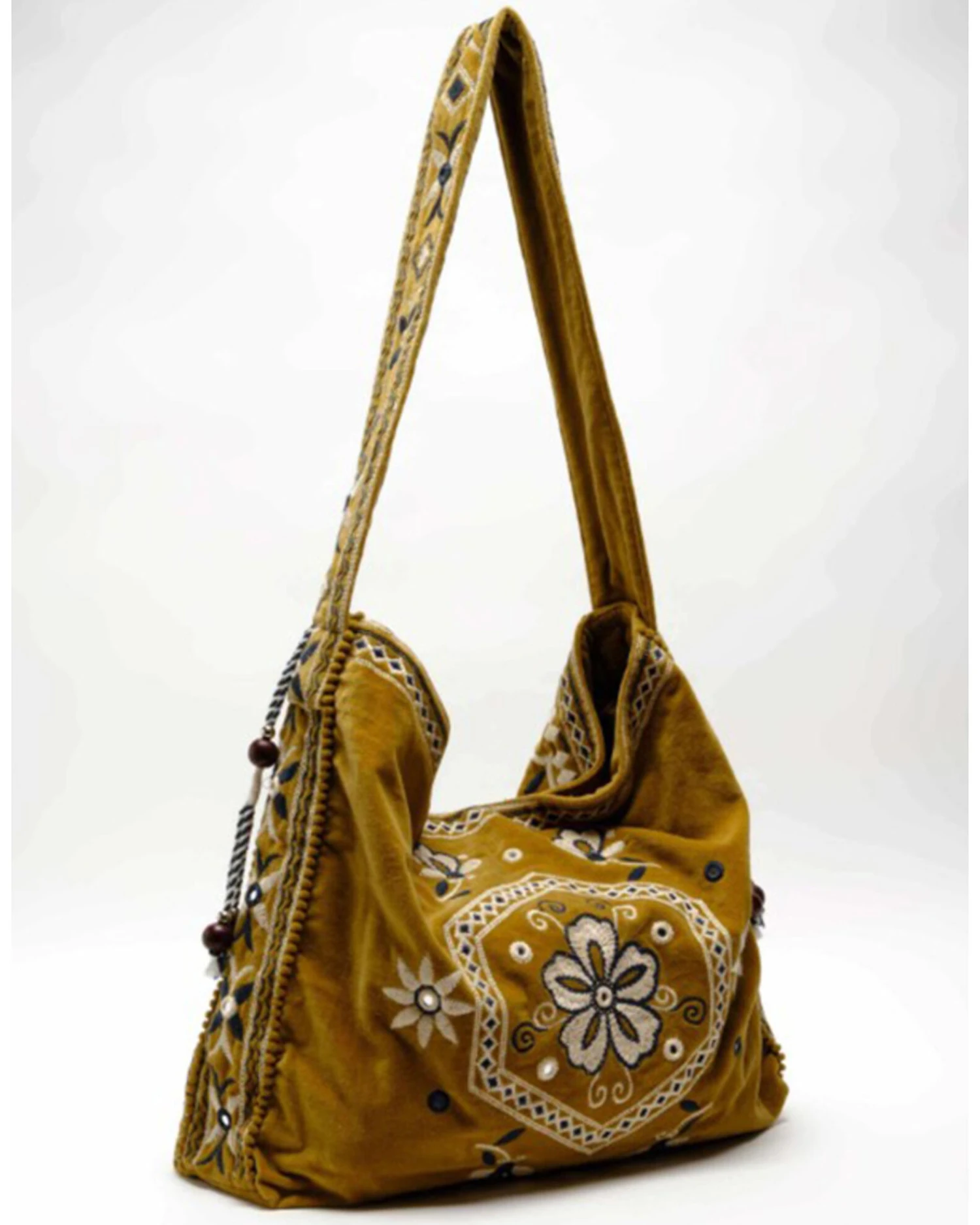 Free People Women's Vic Velvet Slouchy Bag - Image 2