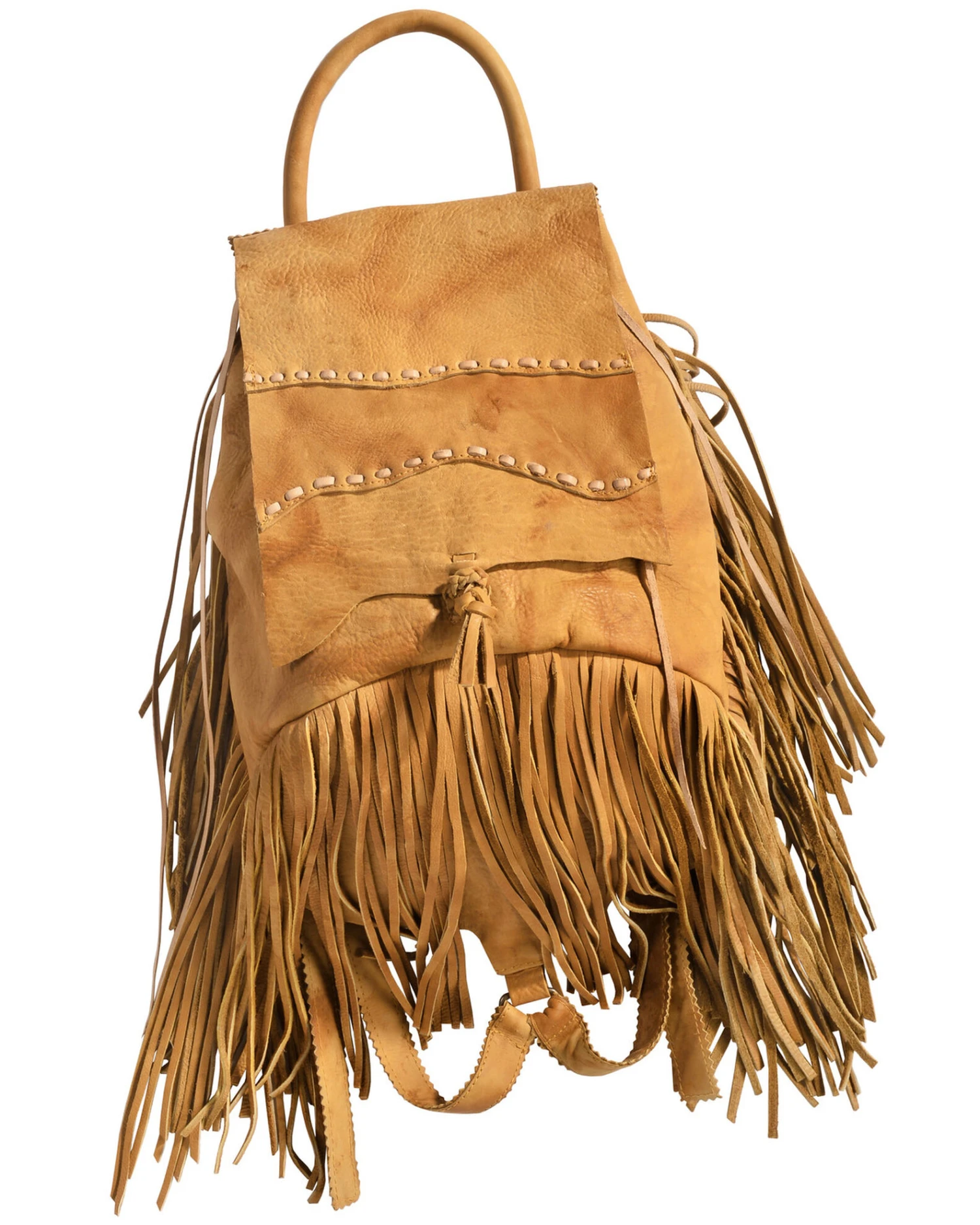 Kobler Leather Women's Rucksack Fringed Backpack - Image 3