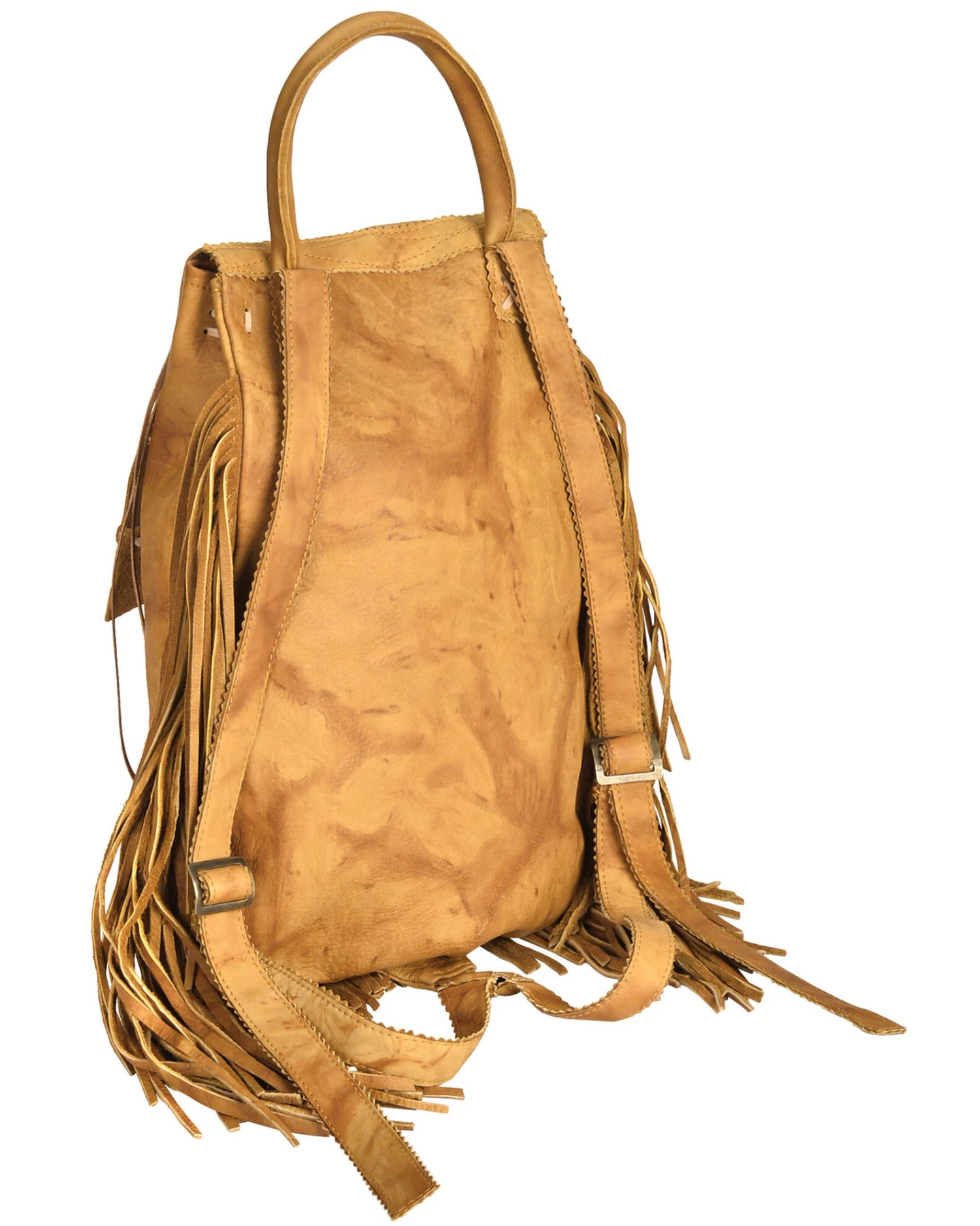 Kobler Leather Women's Rucksack Fringed Backpack - Image 2